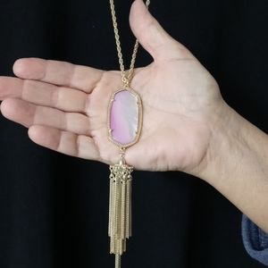 Rayne Kendra Scott necklace light pink /gold